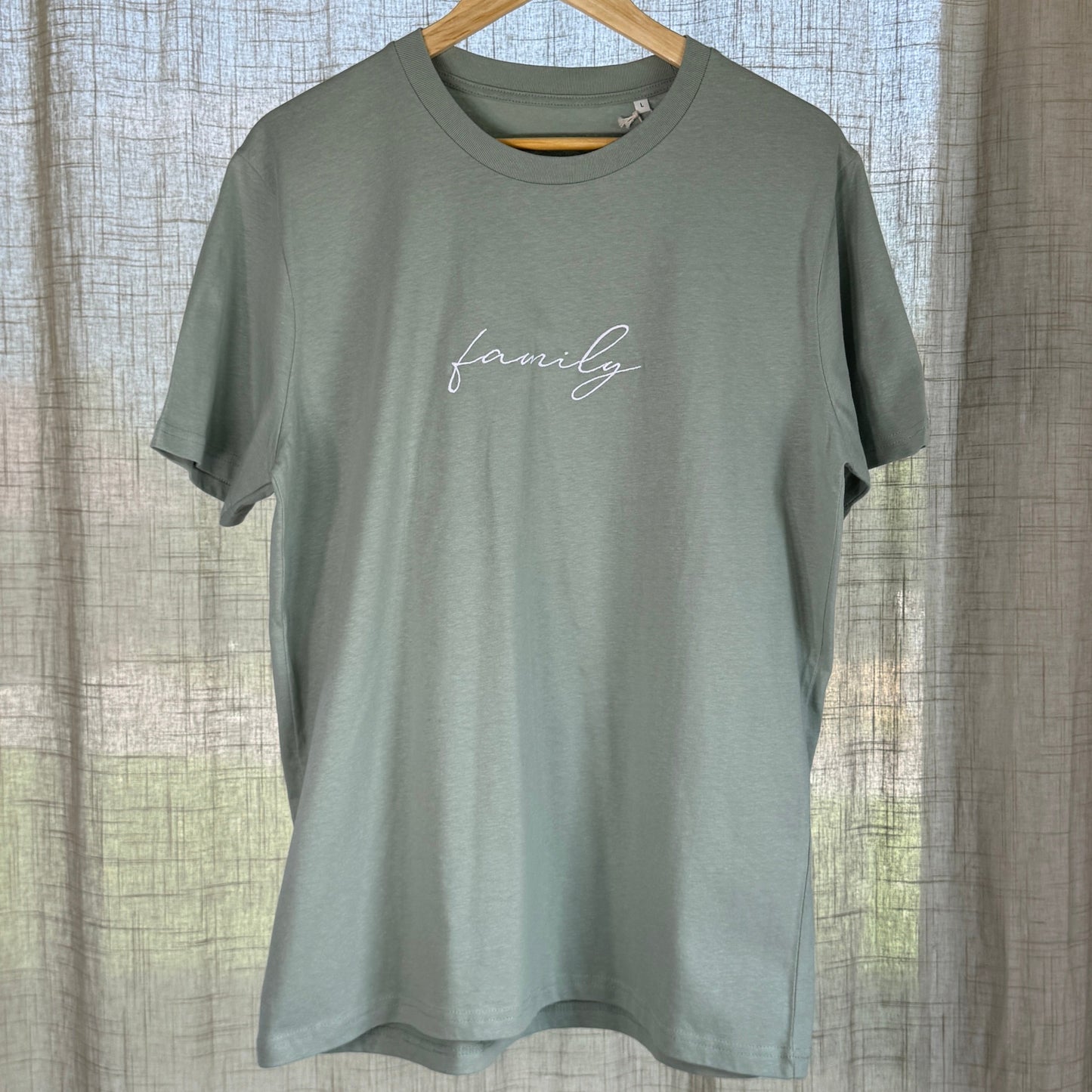 T-shirt brodé Family, pour petits et grands