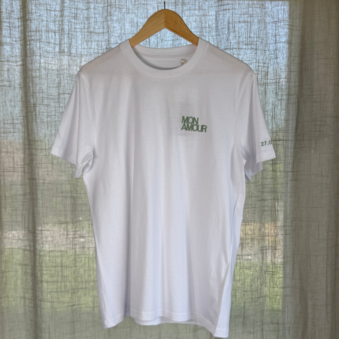 T-shirt brodé “mon amour”, pour elle & lui