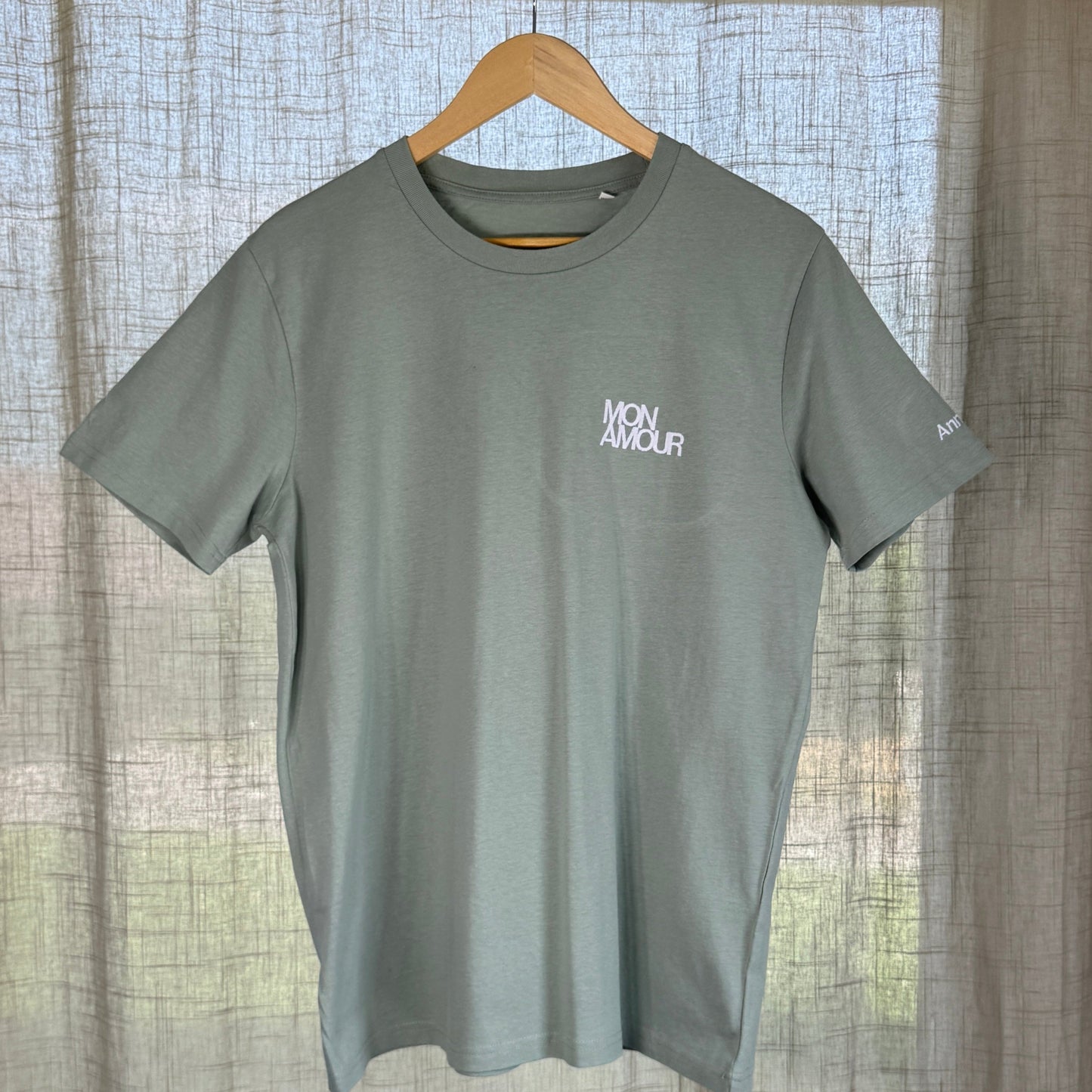 T-shirt brodé “mon amour”, pour elle & lui